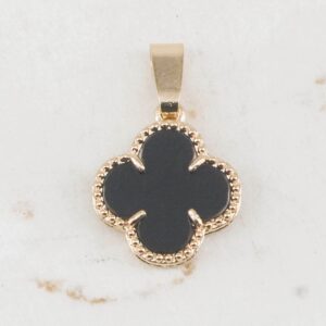 DIJE VAN CLEEF NEGRO PEQUEÑO