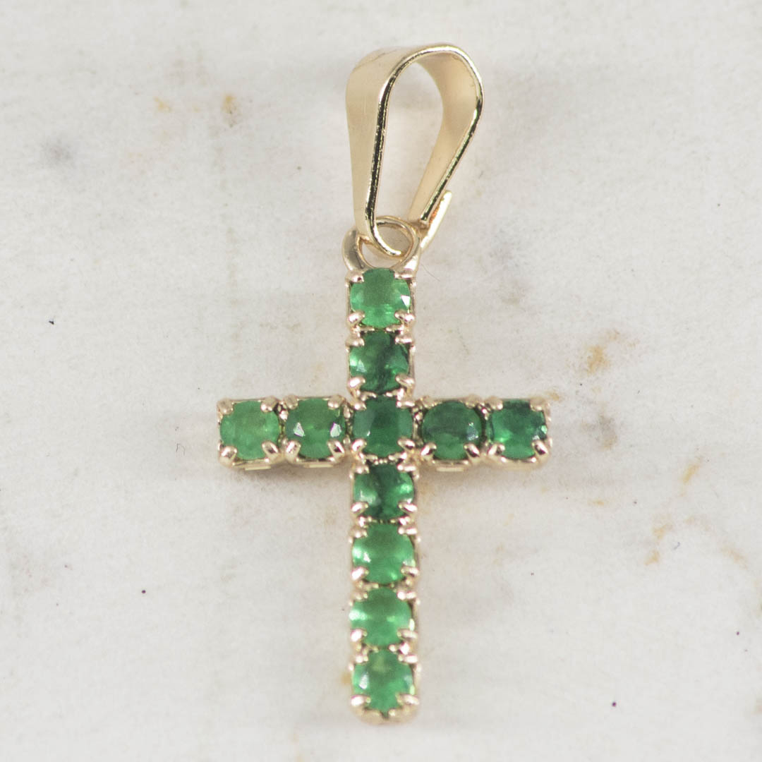 DIJE CRUZ ESMERALDA MEDIANA