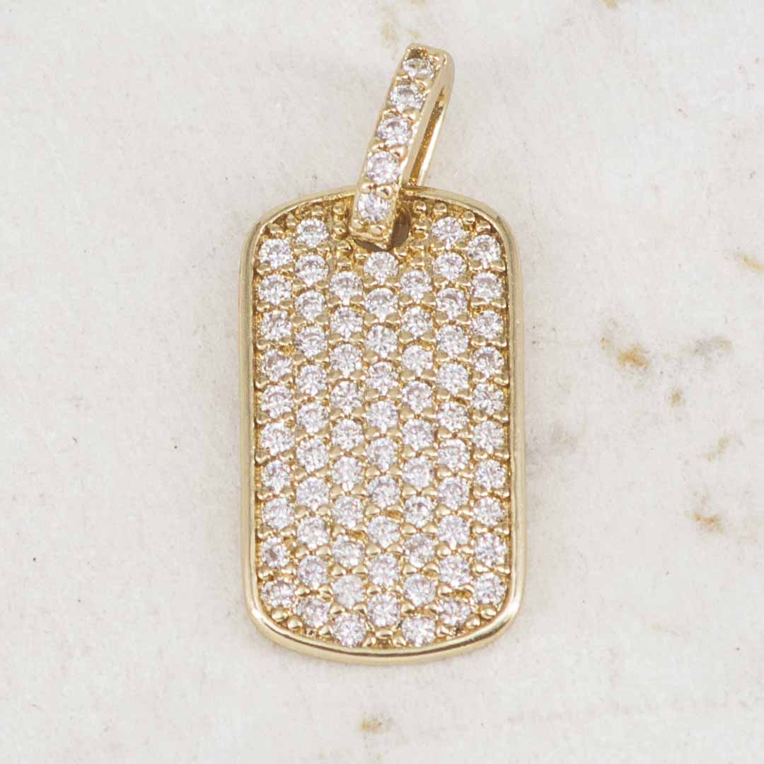 DIJE PLACA FULL CIRCONES