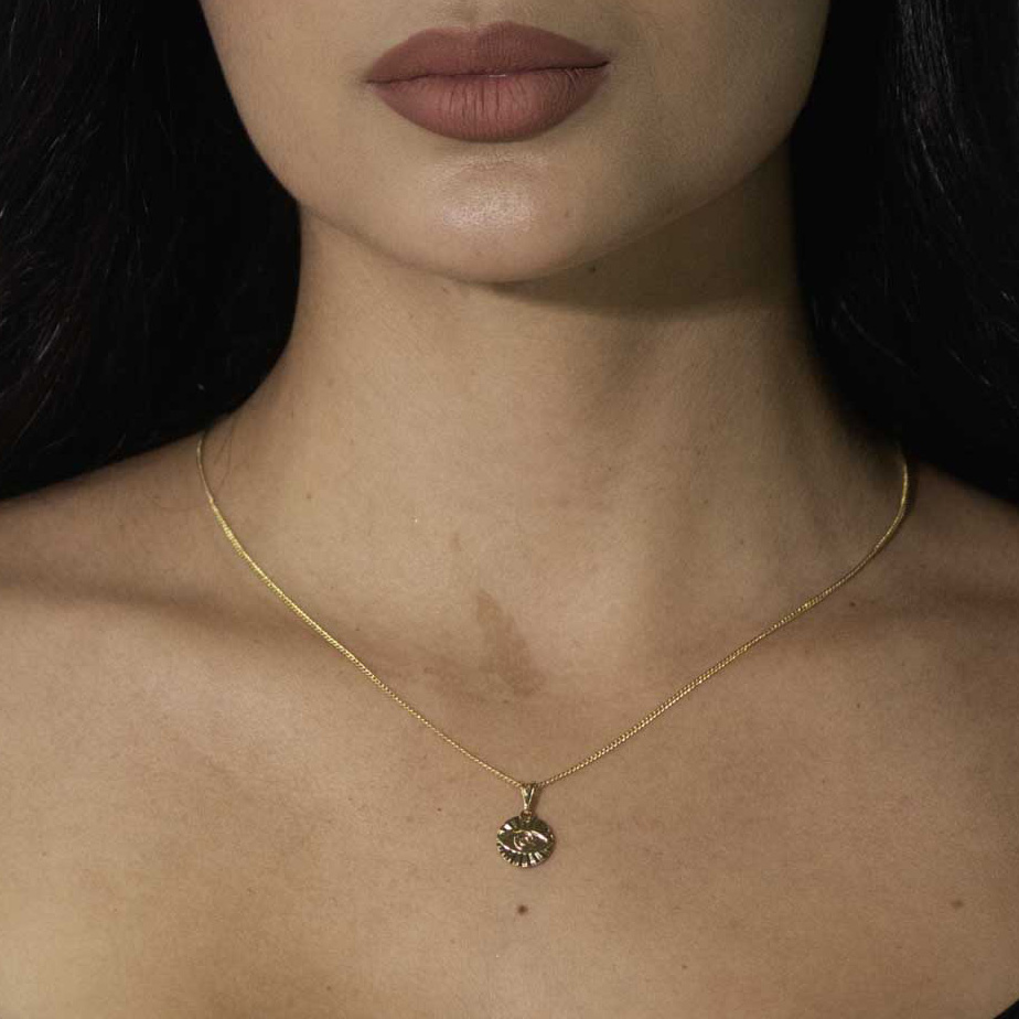 DIJE MEDALLA OJO TURCO