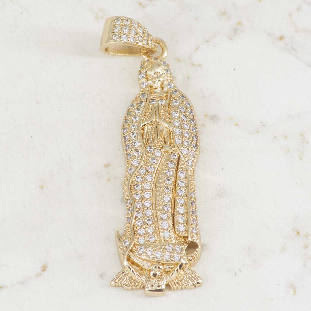 DIJE VIRGEN MARIA GRANDE CIRCONES