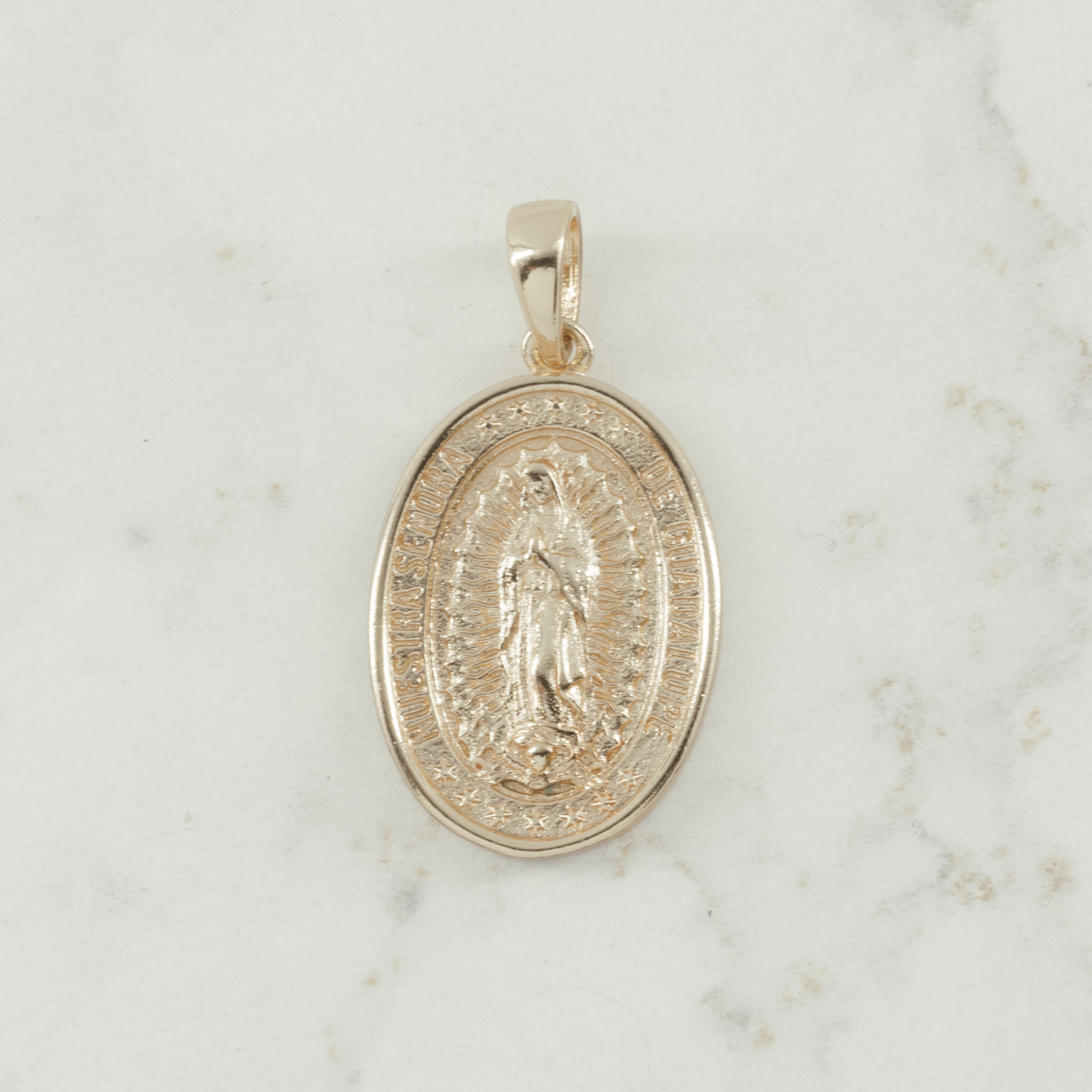 DIJE GUADALUPE MACIZA ROSA