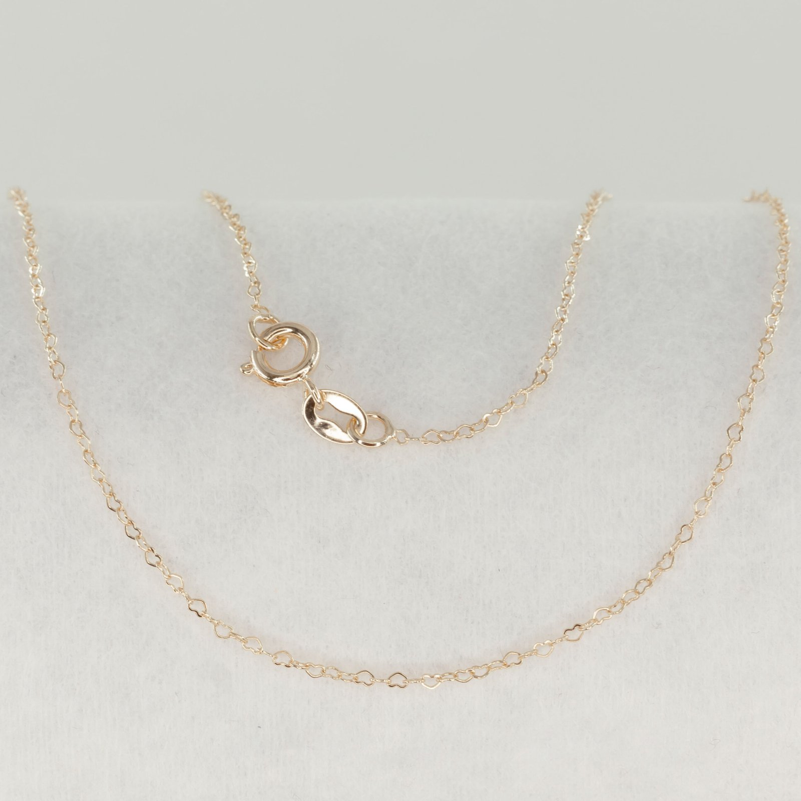 CADENA AROS CORAZON 1.5MM-45CM