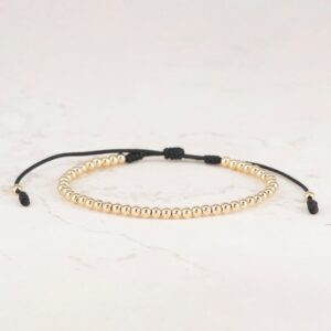 PULSERA TEJIDA 48B 3MM LISO