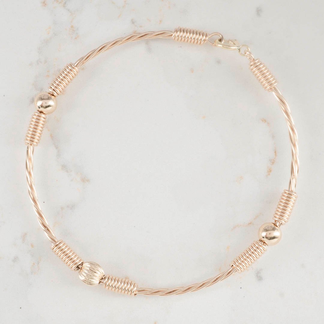 PULSERA RUSTICA 3 BALINES 5MM