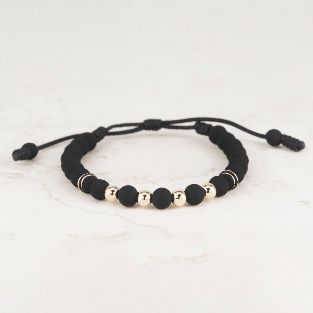 PULSERA TEJIDA NEO 6MM BALÍN 5MM