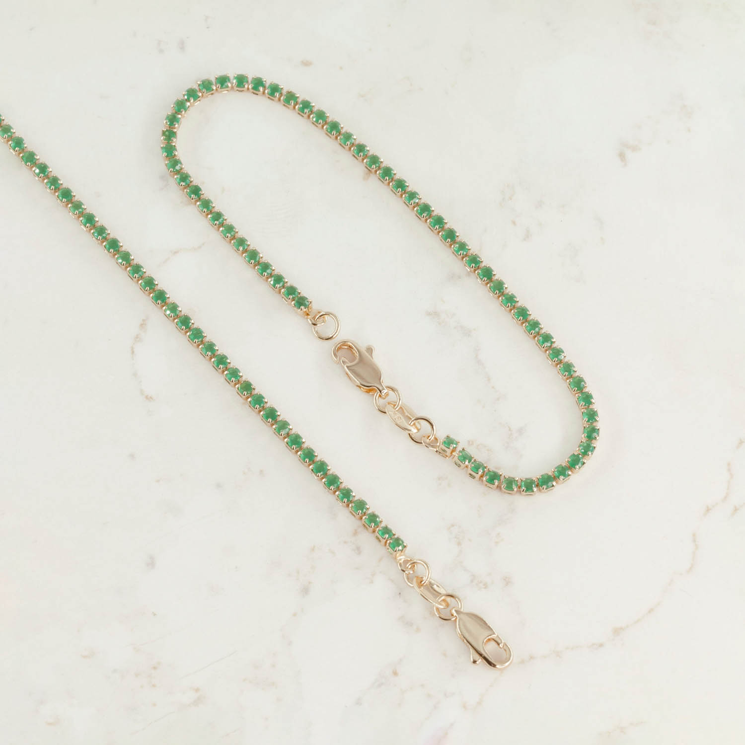 PULSERA TENNIS ESMERALDA