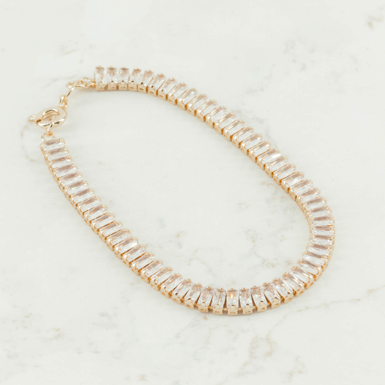 PULSERA TENNIS BAGUETTE CRISTAL