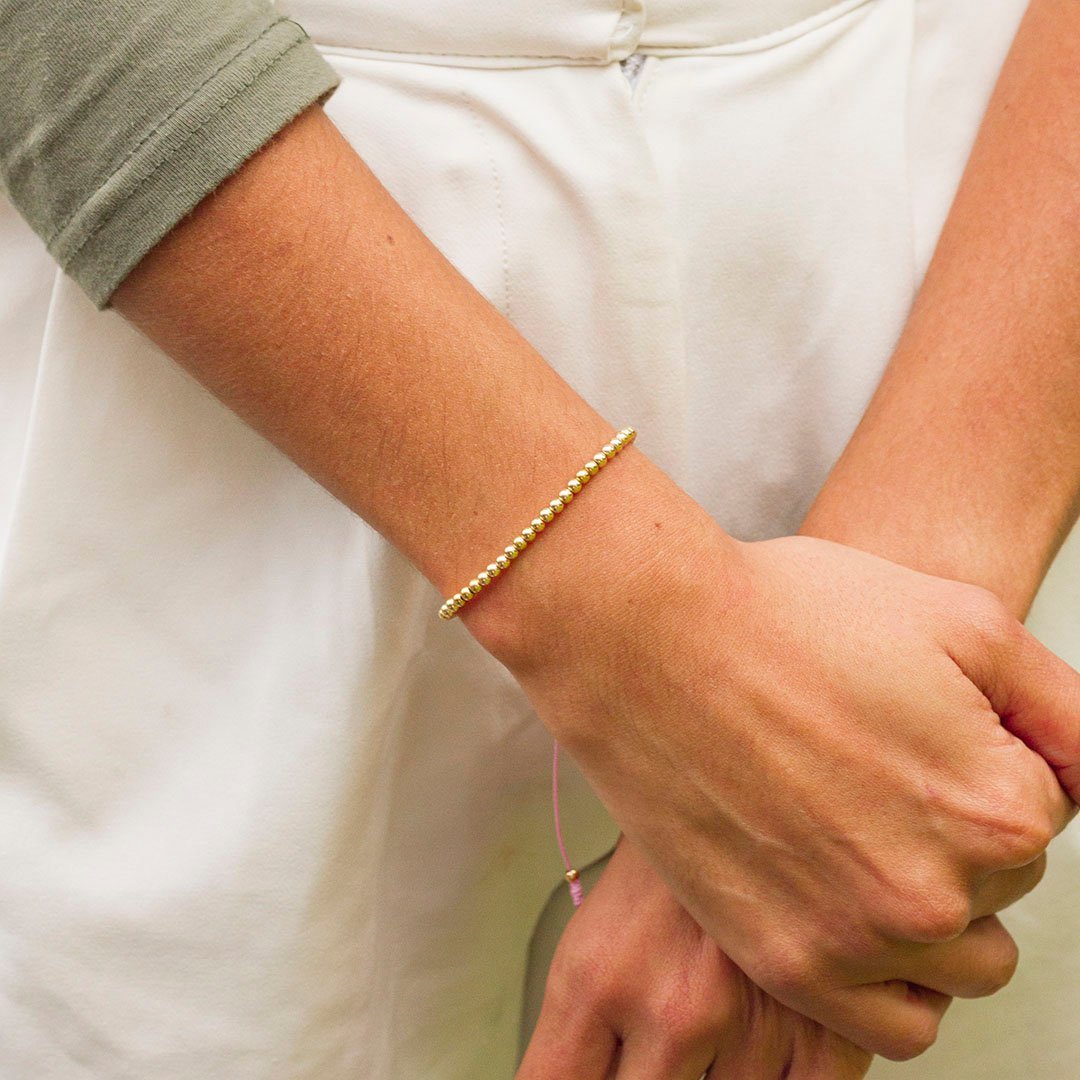 PULSERA BALINERIA SENCILLA 4MM NEGRO
