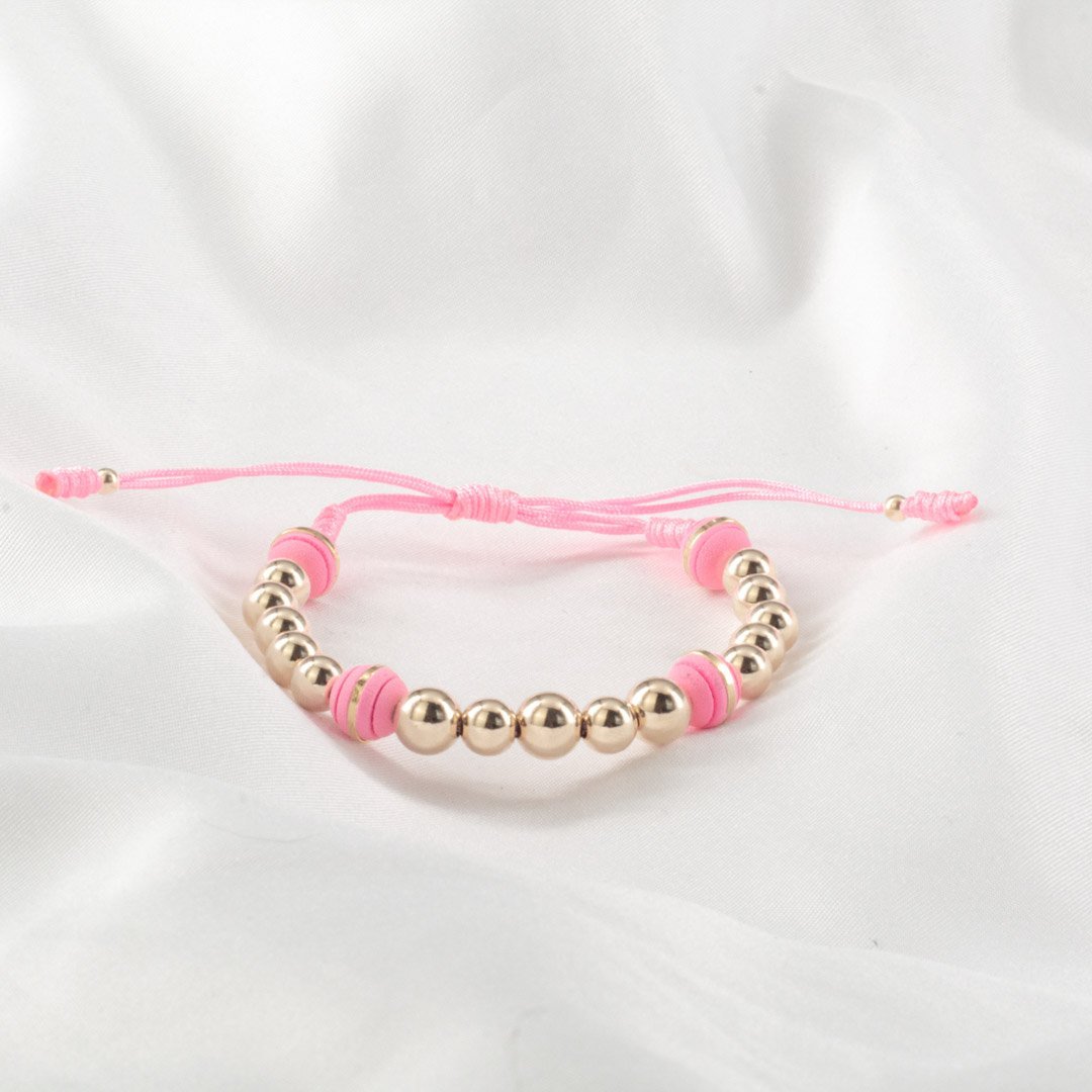 PULSERA BALINERIA 6-7 MM NEOPRENO ANILLO ROJO