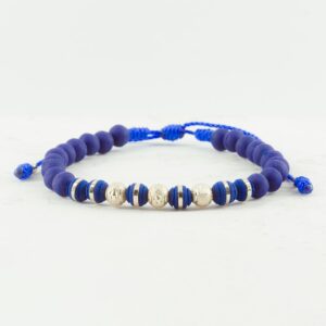 PULSERA DIAMANTADA/ NEOPRENO 6MM AZUL