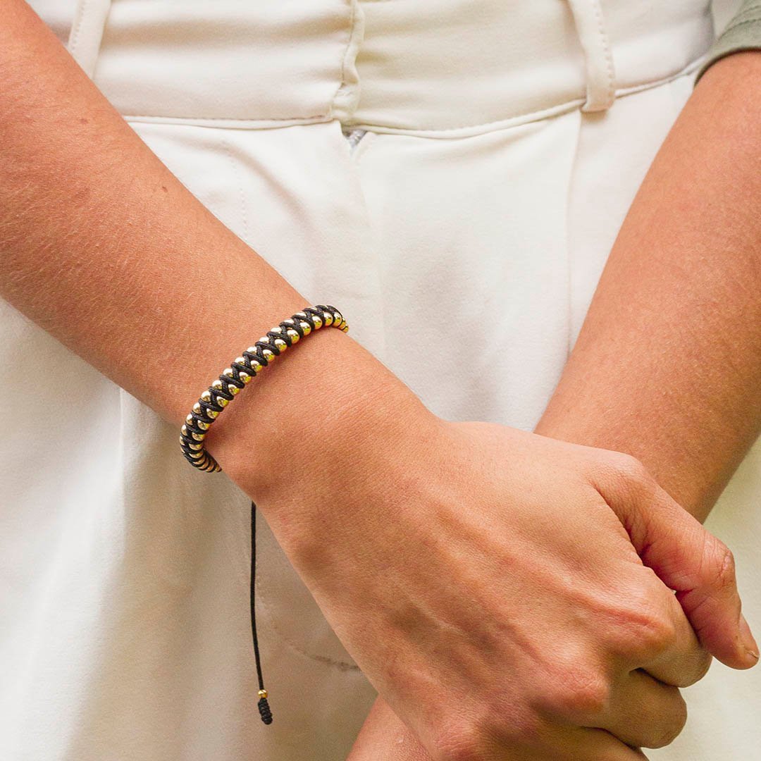 PULSERA ZIGZAG BALIN LISO 4MM