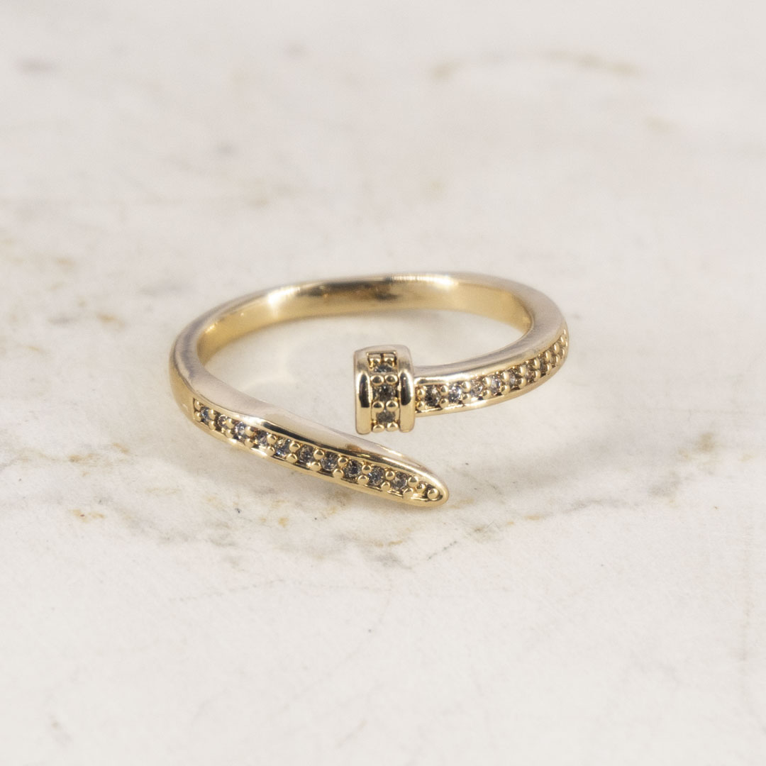 ANILLO CLAVO CIRCONIAS