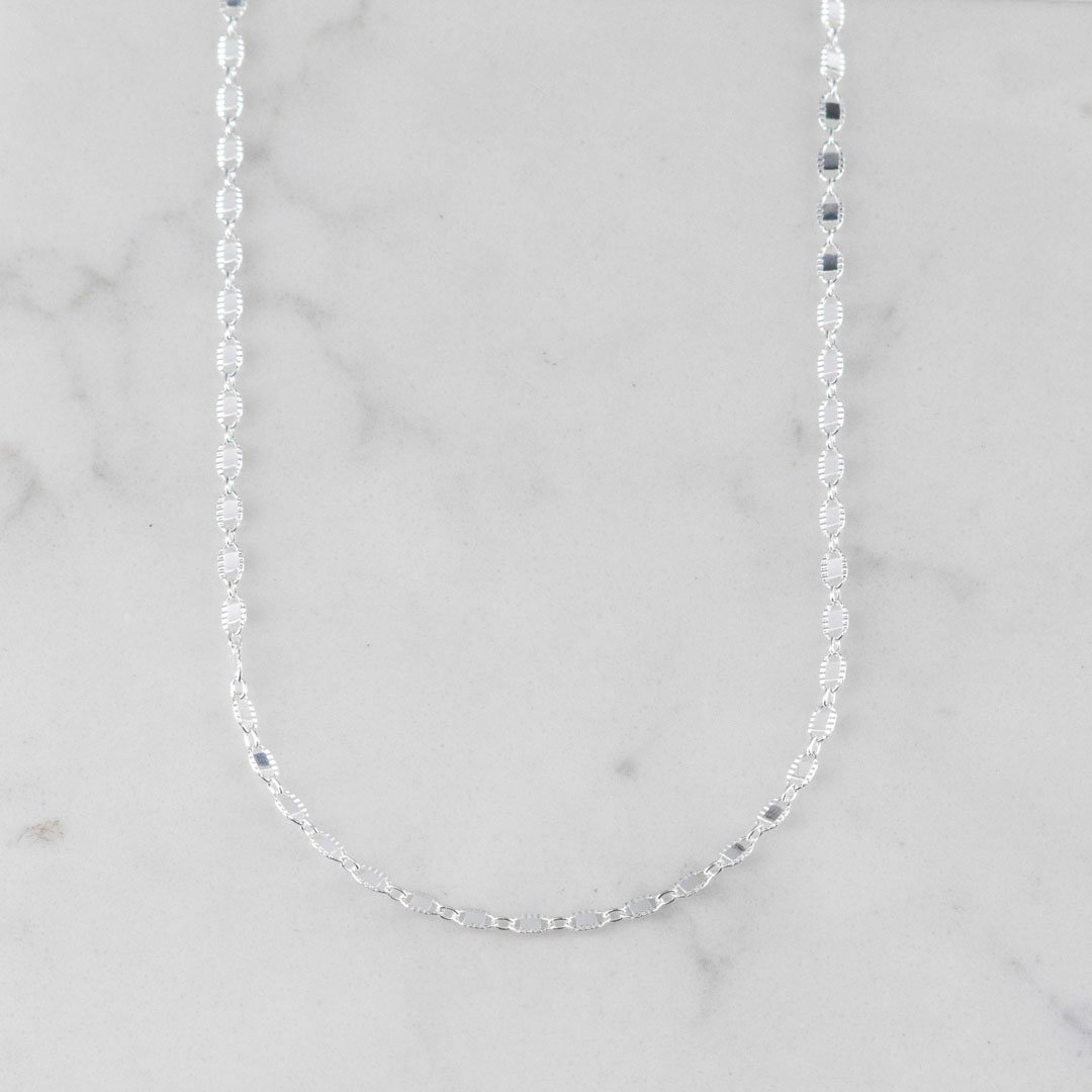 CADENA ENTORCHADA DIAMANTADA 2.5MM-45CM