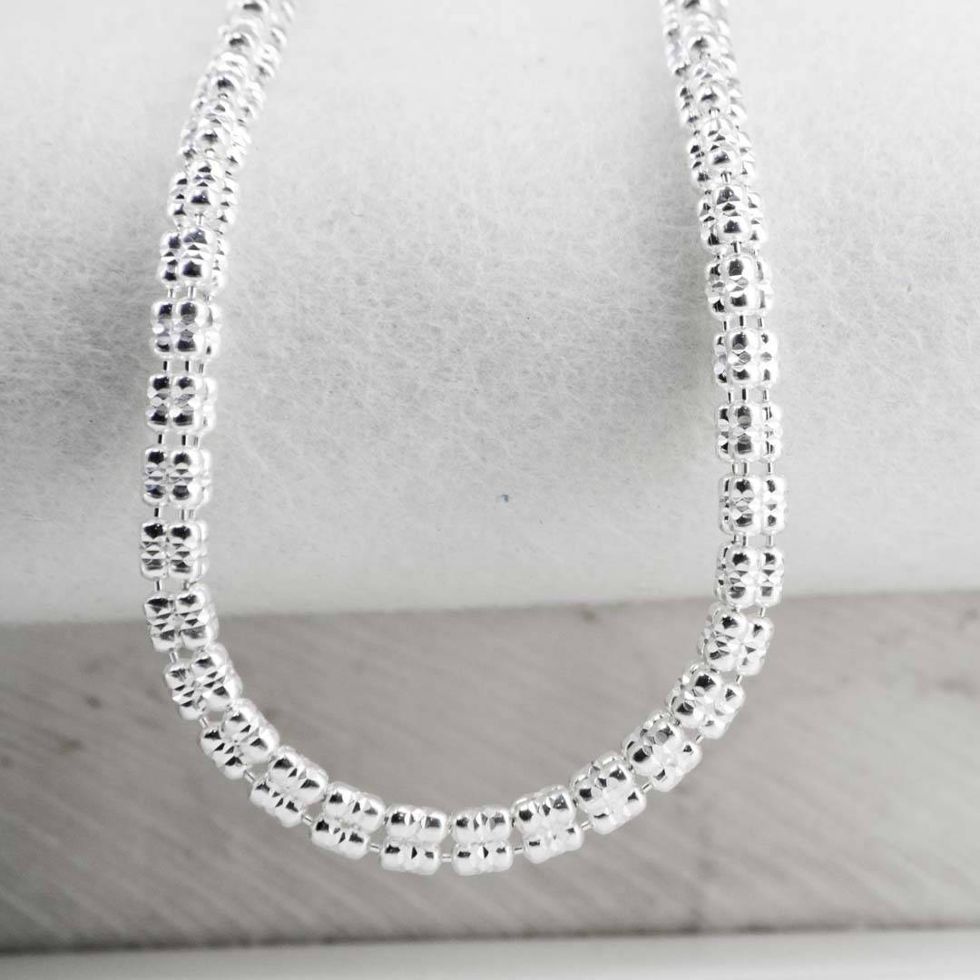 CADENA TRIANGULAR BARRIL MARTILLADO 4MM-55CM