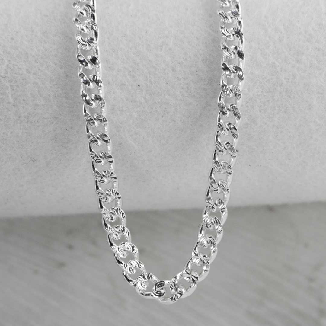 CADENA CUBANA DIAMANTADA 3.5MM-50CM