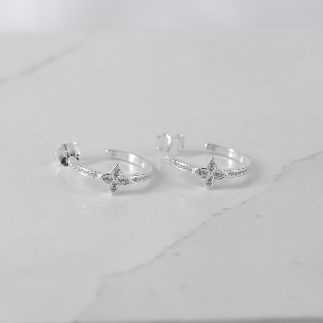 TOPO SEMICANDONGA FLOR CIRCONES 12MM